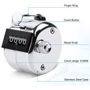 Portable Stainless Steel Digital Tasbeeh for Zikr & Meditation