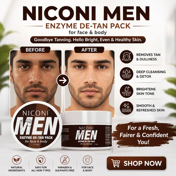 NICONI MEN PREMIUM QUALITY ENZYME DE-TAN PACK™