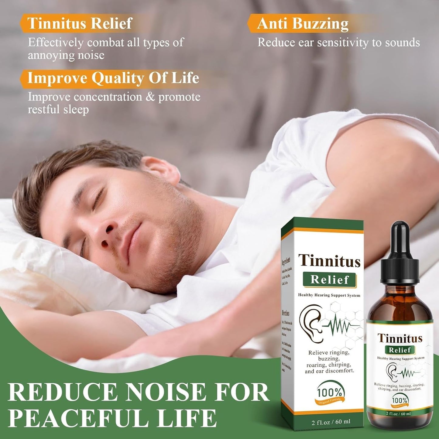 PREMIUM QUALITY TINNITUS RELIEF EAR DROPS