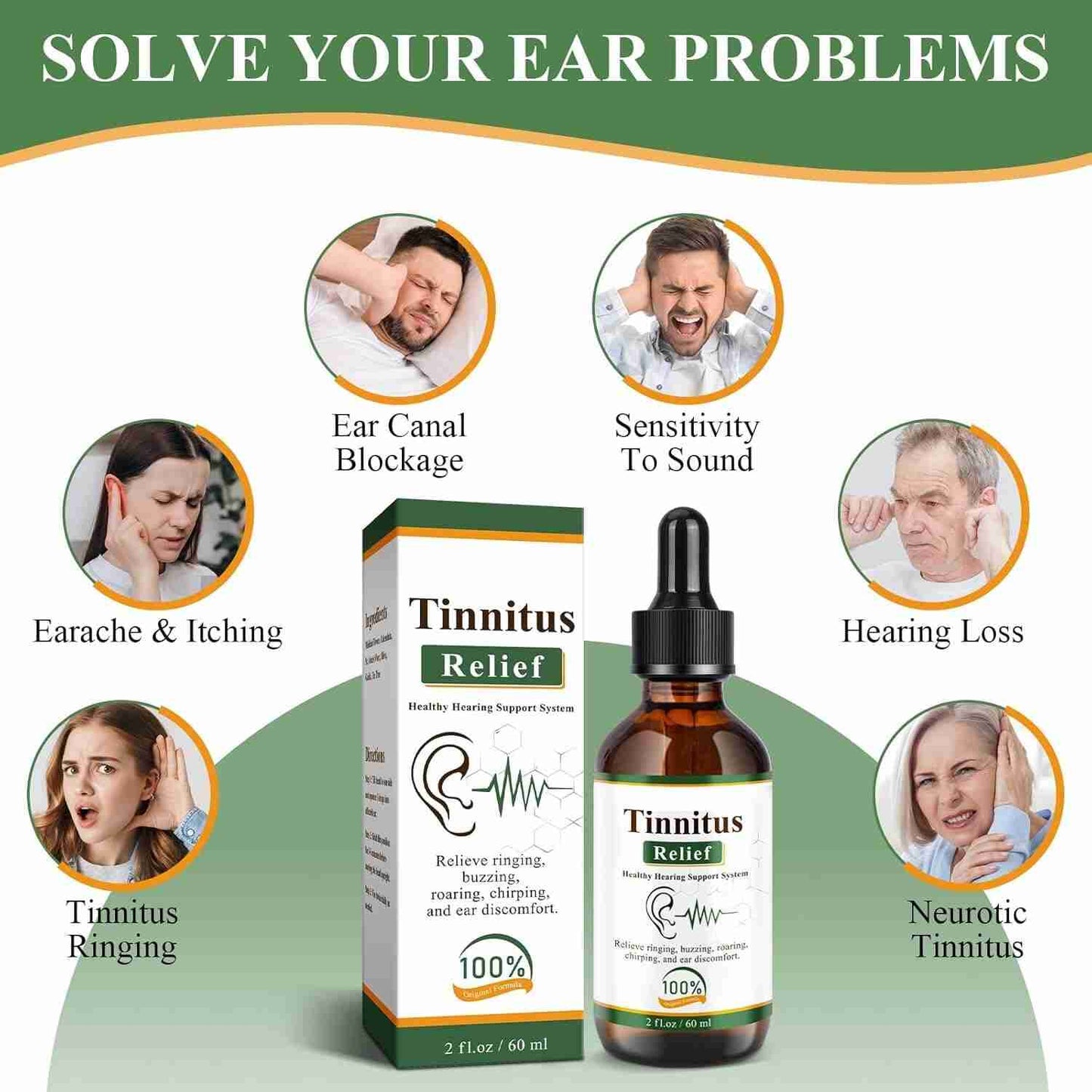 PREMIUM QUALITY TINNITUS RELIEF EAR DROPS