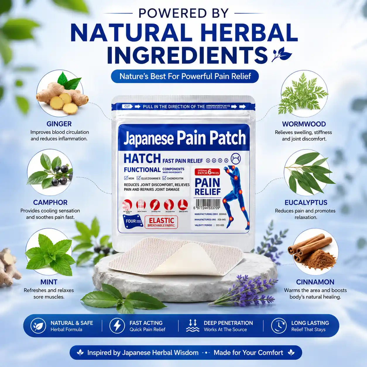 PREMIUM QUALITY JAPANESE PAIN RELIEF PATCHES