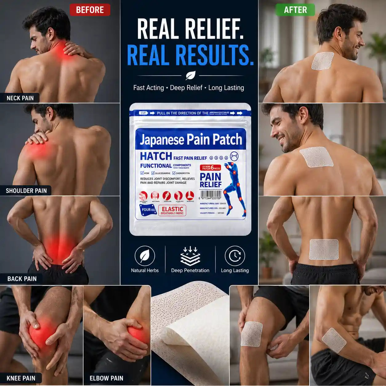 PREMIUM QUALITY JAPANESE PAIN RELIEF PATCHES