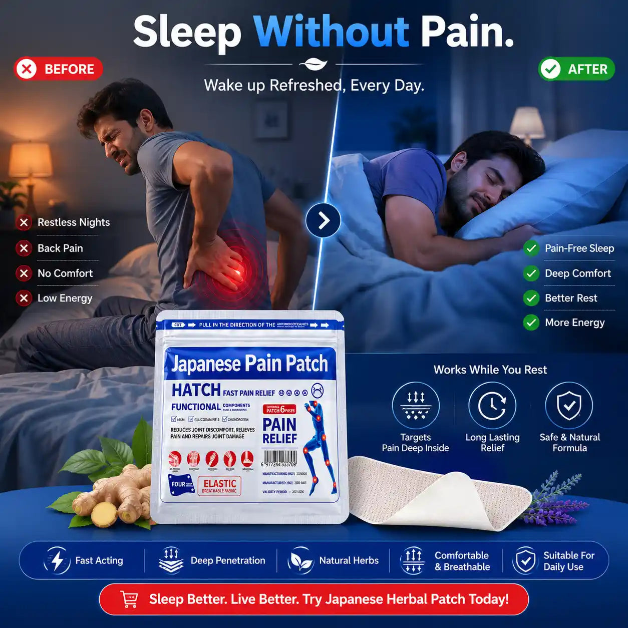 PREMIUM QUALITY JAPANESE PAIN RELIEF PATCHES