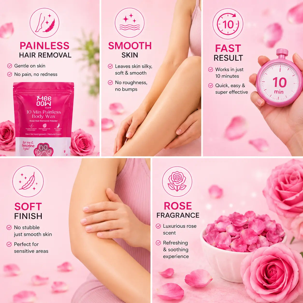 MEE OOW™ PREMIUM QUALITY PAINLESS HAIR REMOVAL POWDER