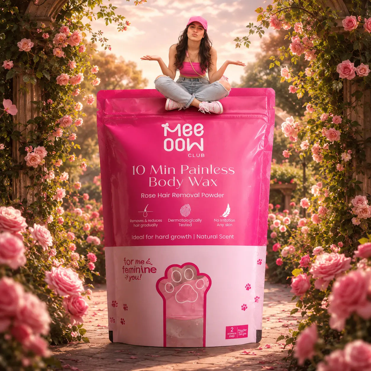 MEE OOW™ PREMIUM QUALITY PAINLESS HAIR REMOVAL POWDER